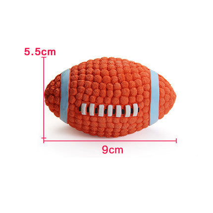 Latex-Quietschbaelle fuer Hunde - Volleyball Tennis Football Rugby | Klein und Gross | Beissresistent