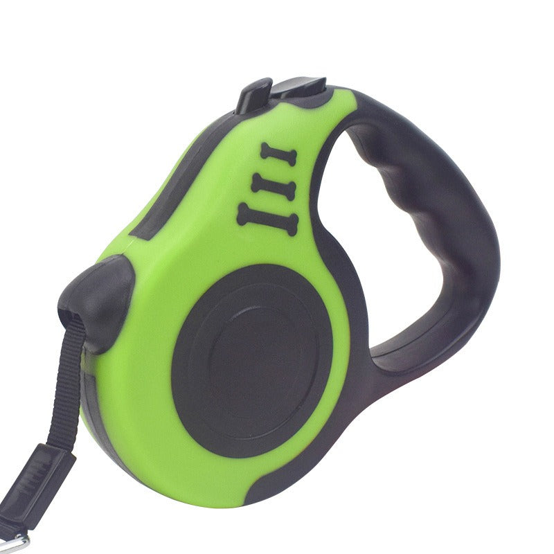Automatische Einziehleine fuer Hunde - Nylon | 5 Farben | 3 m oder 5 m | Einhand-Bedienung