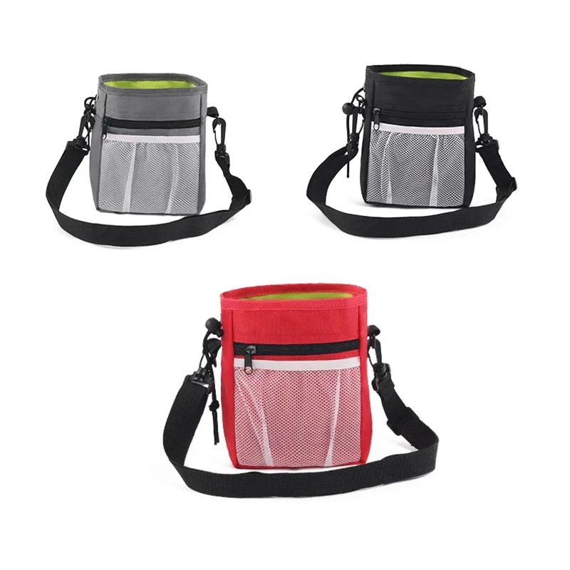 Leckerli-Umhängetasche für Hunde – Oxford & Nylon, 18×14×6cm, 3 Farben