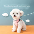 Westen-Geschirr mit Leine fuer Hunde - Hirschleder-Velours | 3 Farben | S-3XL | 1,5 m Leine
