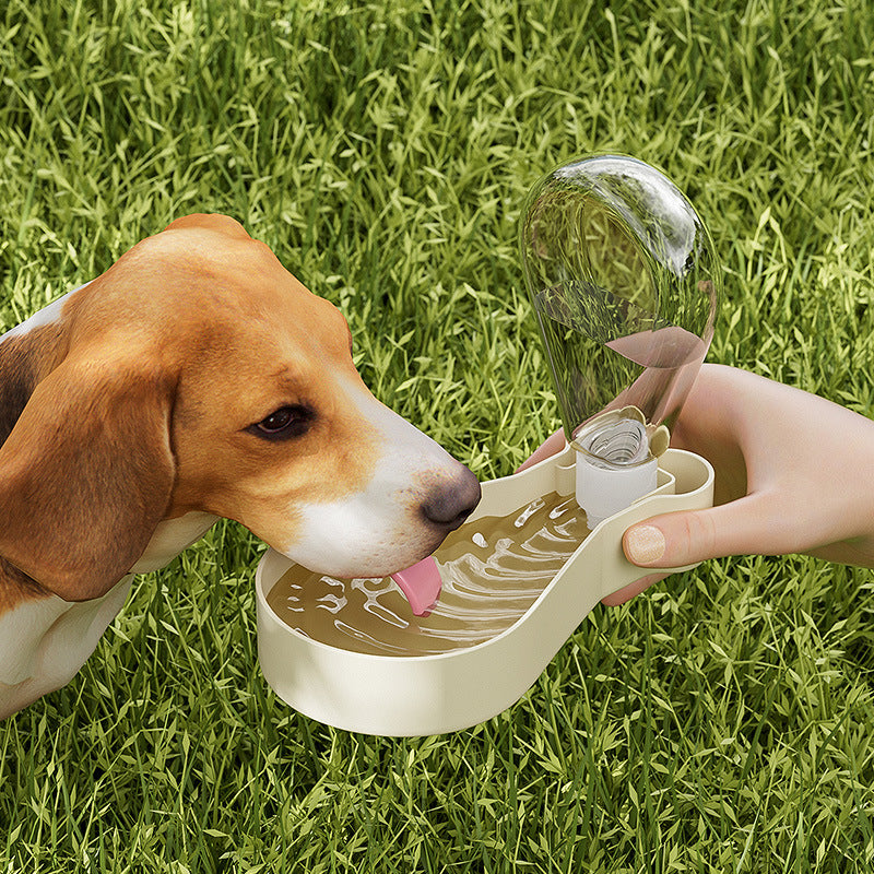 Hundewasserflasche Portabel mit Napf – 2-lagig, Outdoor, 2 Farben