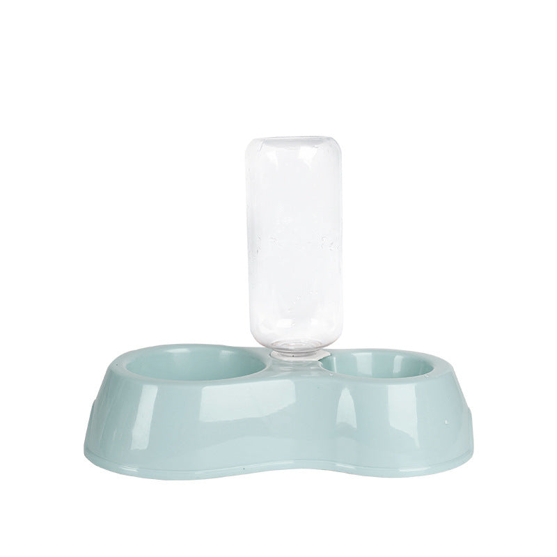 Automatischer Doppelnapf mit Wasserspender – 4 Farben, 27×15×21 cm
