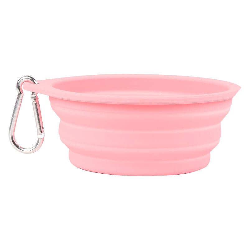 Faltbarer Silikon Hundenapf 600 ml – portabel, 9 Farben, 16,5 x 15,5 cm