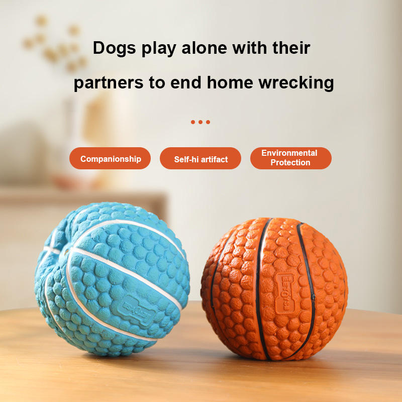Latex-Basketball für Hunde – Apportieren, Zahnpflege & Stressabbau
