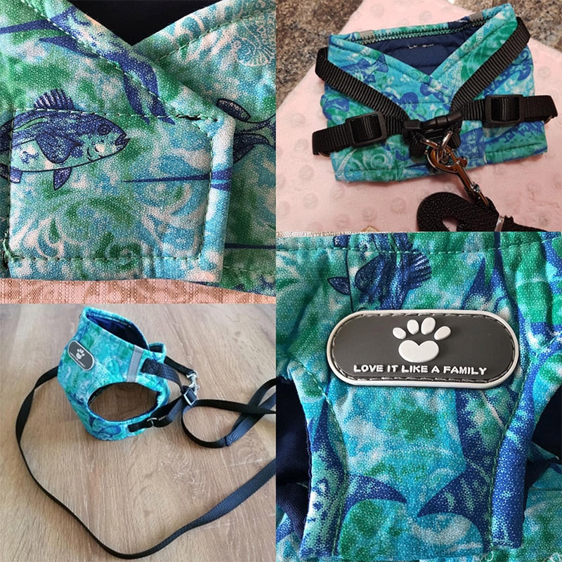Hundegeschirr Weste Set mit Leine – Reflektierend, Weich, Verstellbar, XS–XL