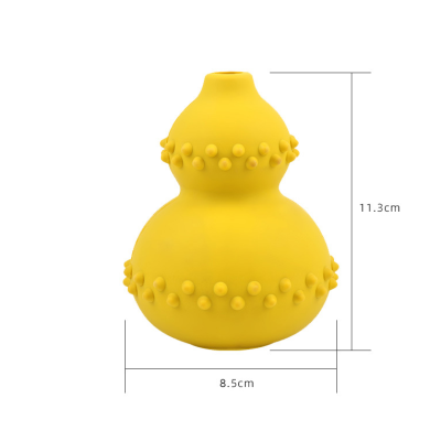 Kurbis-Schnueffelspielzeug fuer Hunde - Naturkautschuk | Slow Feeder | Erstickungssicher | 2 Farben