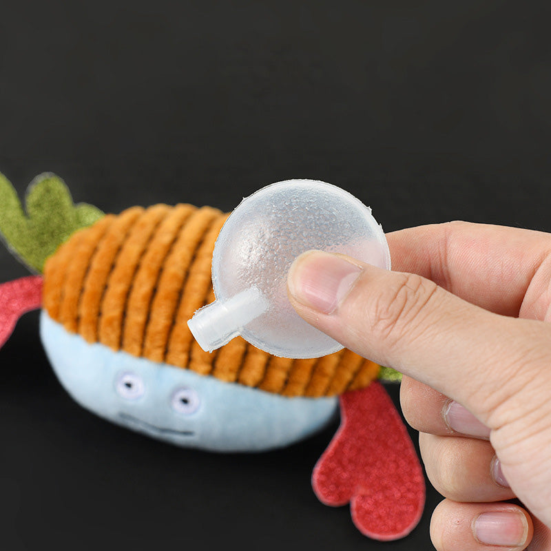 Plusch-Krabbe Quietschspielzeug fuer Hunde - Beissresistent | Zahnpflege | 3 Farben | Mit Quietscher