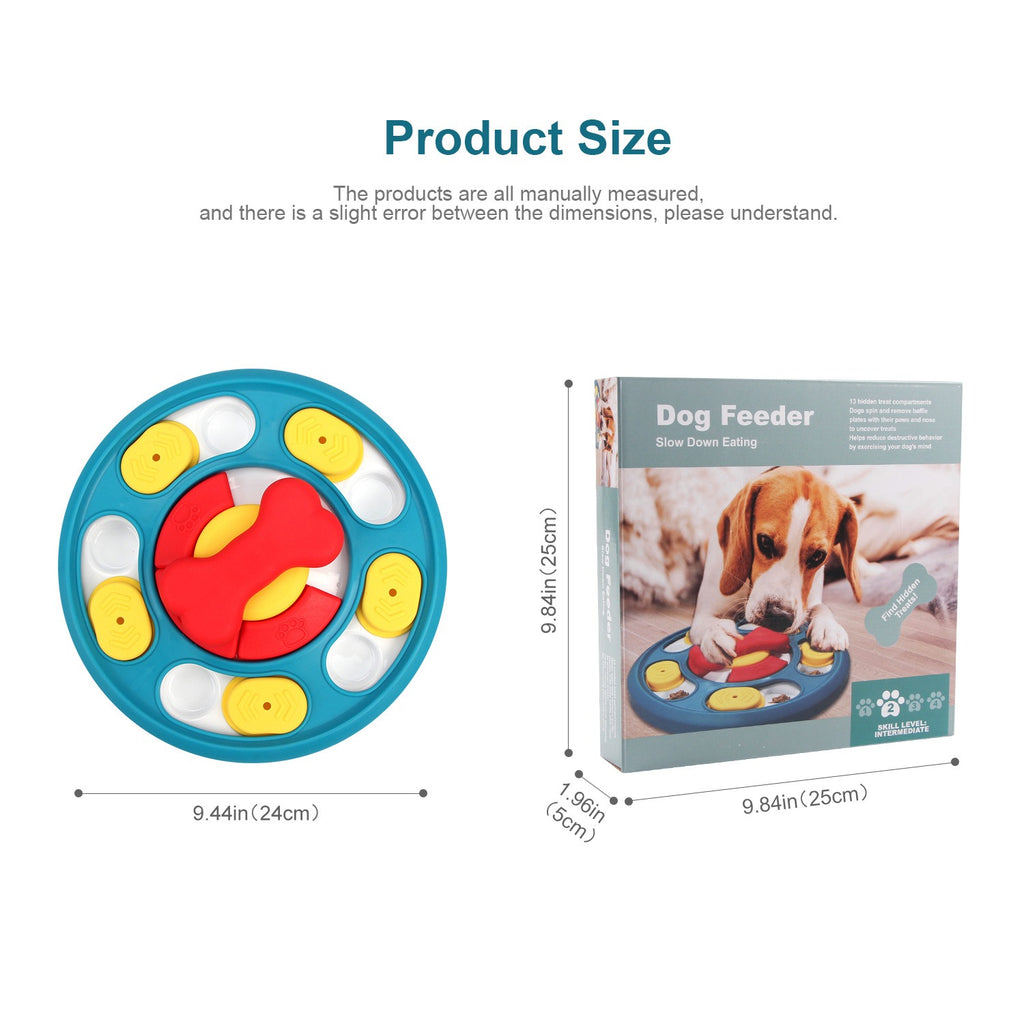 Drehbarer Schnüffelnapf & Intelligenzspielzeug für Hunde – ⌀24 cm, 3 Farben