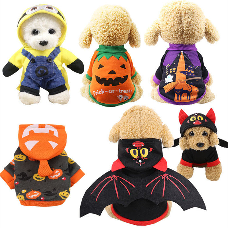 Halloween-Hundekostüm - Engel und Cartoon-Design | Baumwolle | 16 Farben | XS-XXL