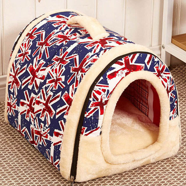 Hundehütte aus Stoff – abnehmbares Hundebett & Katzenzwinger | 6 Designs | S & M
