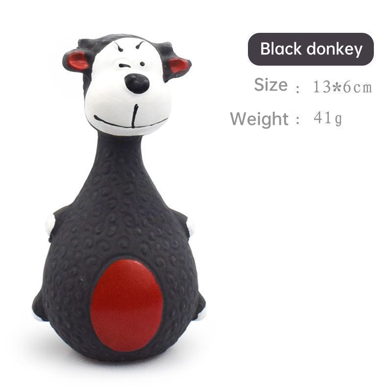 Latex-Quietschspielzeug für Hunde – 4 süße Cartoon-Designs