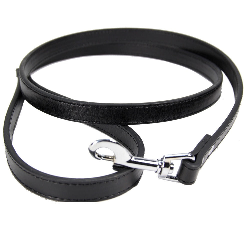 PU-Leder Hundeleine – 16 Farben, 1,0 / 1,5 / 2,0 cm x 120 cm, für Hunde & Katzen