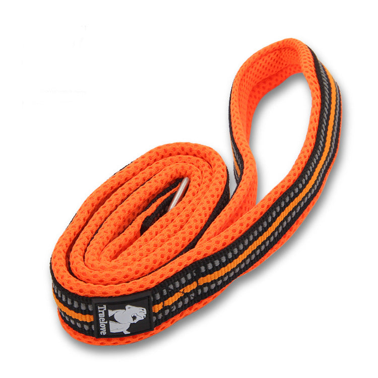 Neon Hundeleine Nylon Brustgeschirr – fluoreszierend, 3 Farben, S/M/L, für alle Hunde