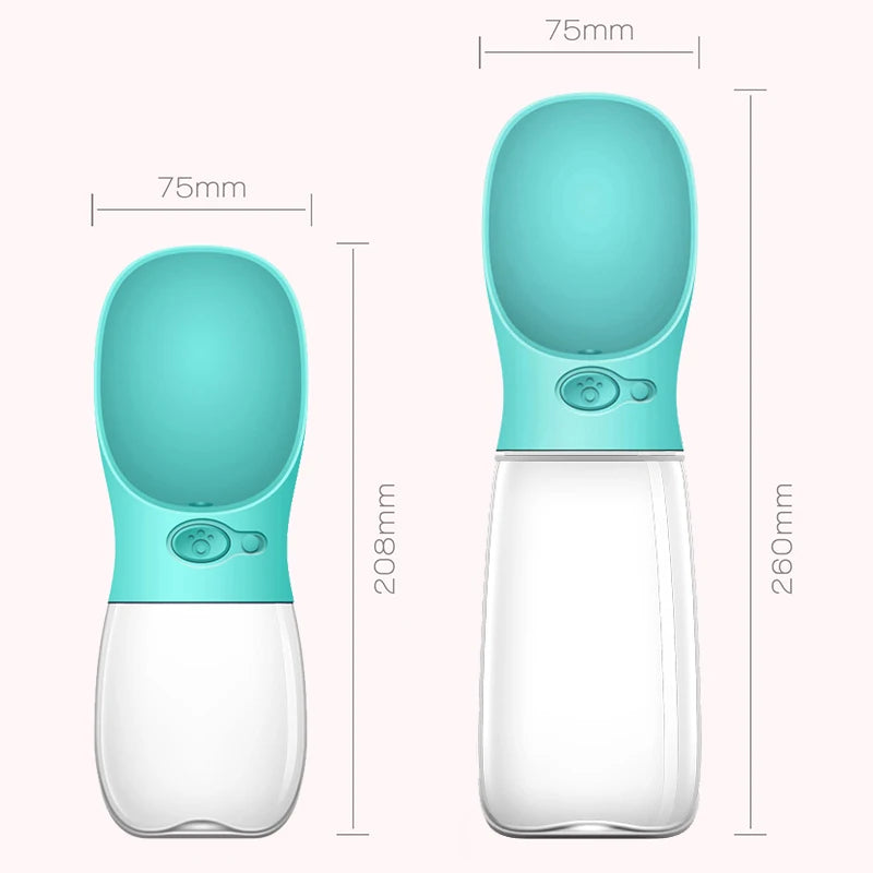 Tragbare Hundetrinkflasche für Hunde – 350 ml oder 550 ml, 5 Farben, mit Tragekordel