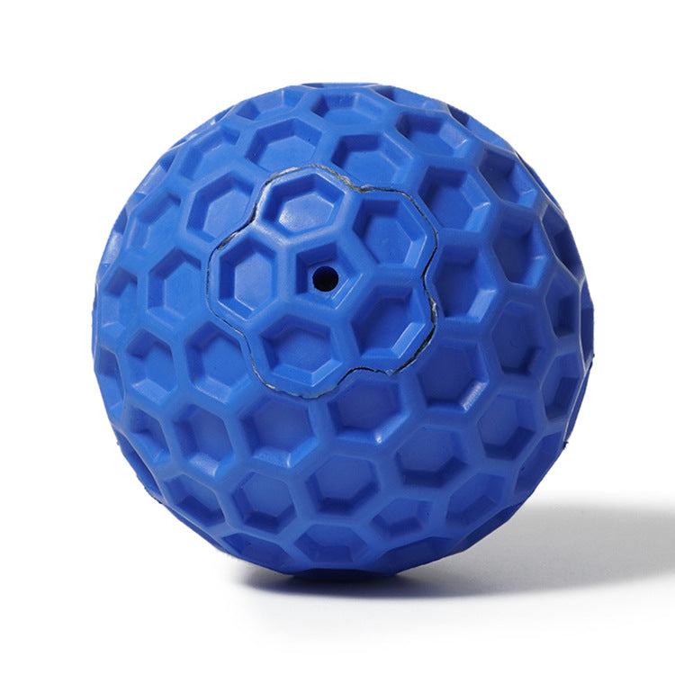 Waben-Kauball für Hunde – Naturkautschuk, quietschend, 8 cm