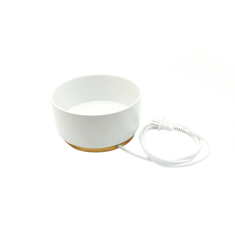 Beheizter Keramiknapf für Hunde – intelligenter Thermostat-Napf 1000ml, Keramik & Holz