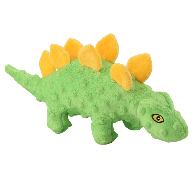 Hundespielzeug Plüsch-Stegosaurus 2-in-1 | Sound & Stachelball | 33 cm | 3 Farben