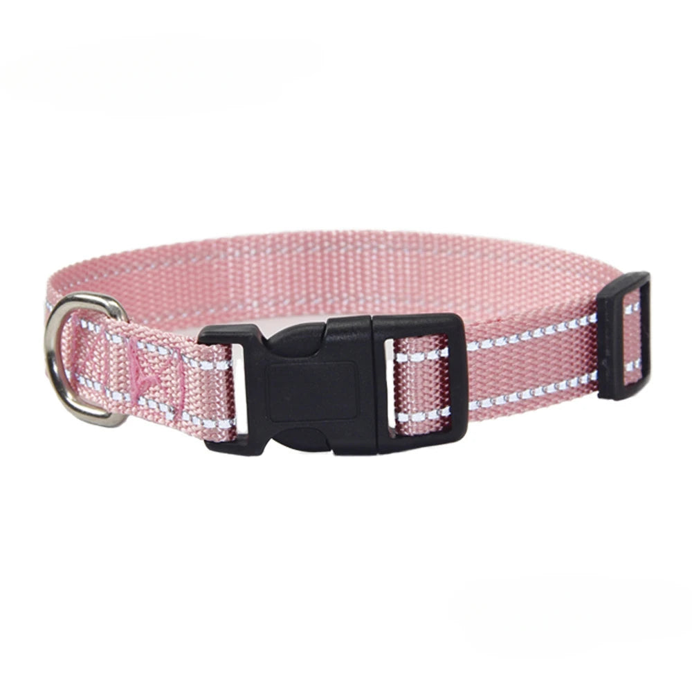 Nylon Hundehalsband & Leinenset – Verstellbar | 7 Farben & 4 Größen | XS–L