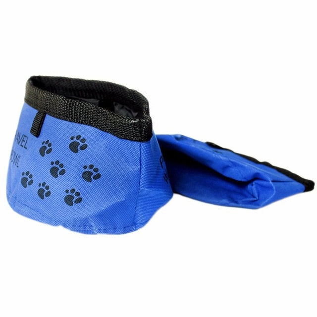 Faltbarer Reisenapf für Hunde & Katzen – Canvas, 3 Farben, ø15 cm