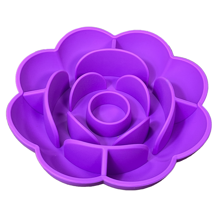 Lick-Napf Slow Feeder Blumen-Design – Portabel, 6 Farben