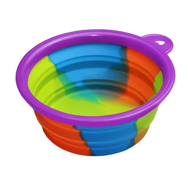 Portabler Silikon Faltnapf – 350ml, 24 Farben, für Wasser & Futter