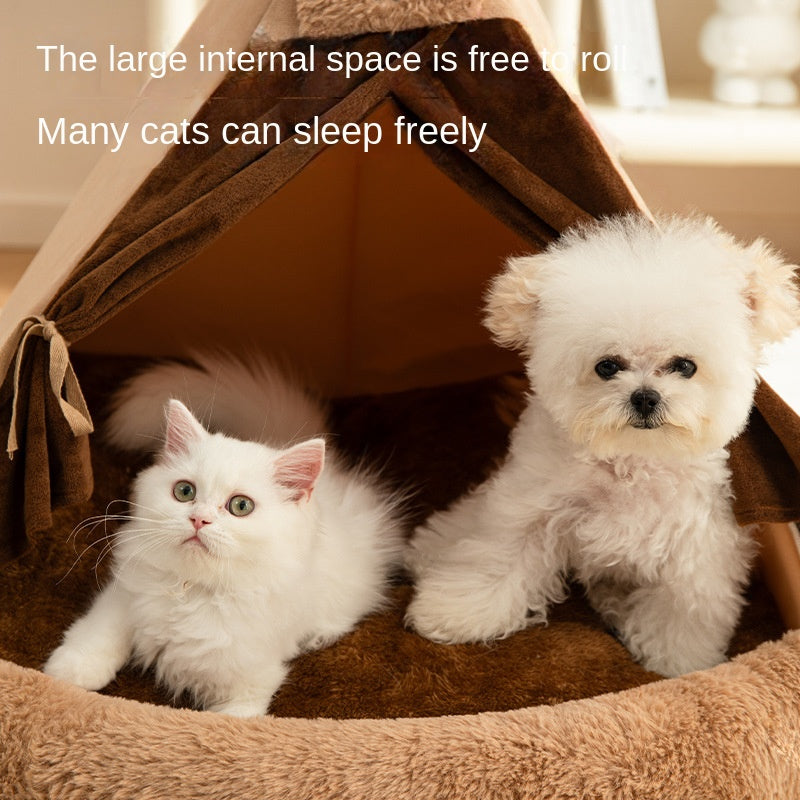 Hundezelt Kuschelhöhle für kleine & mittlere Hunde – Ganzjahres-Schlafplatz, warm & sicher, S/M/L