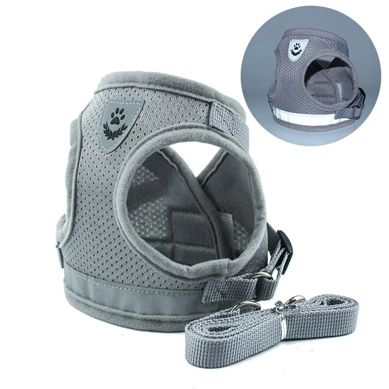 Reflektierendes Hundegeschirr & Leine Set – Sicherheitsweste, XS–XL, 4 Farben
