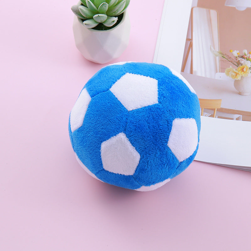 Plüsch-Quietschball für Hunde – Fußball, Baseball oder Rugby-Design