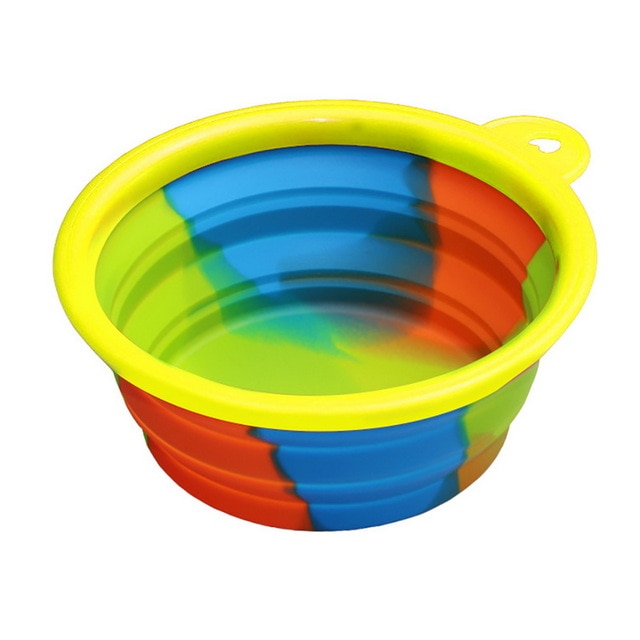 Portabler Silikon Faltnapf – 350ml, 24 Farben, für Wasser & Futter