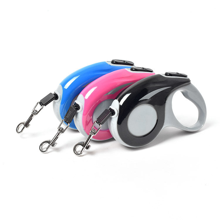 Automatische Einzieh-Hundeleine | 3M & 5M | Nylon | Metallkarabiner | 3 Farben