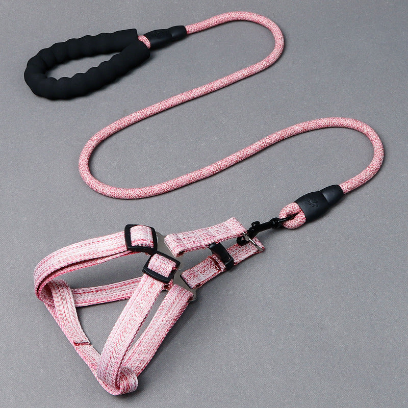 Morandi Leinen Hundegeschirr & Leine Set – verstellbar, 5 Farben, 1,0/1,5/2,0 cm