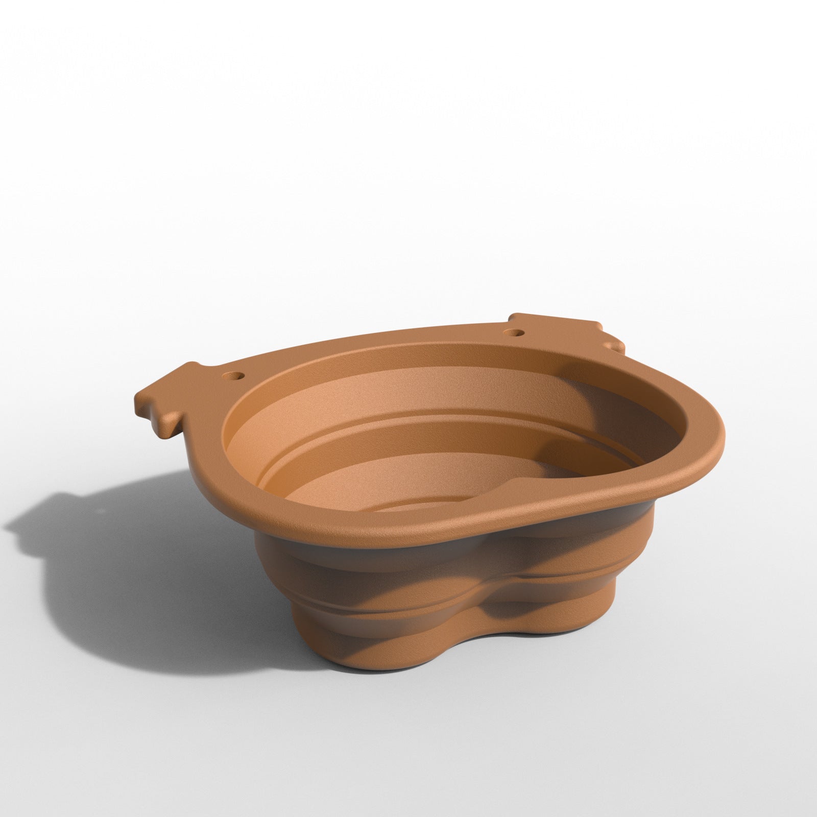Silikon Faltnapf – Portabel, Outdoor, 19×14 cm, Braun