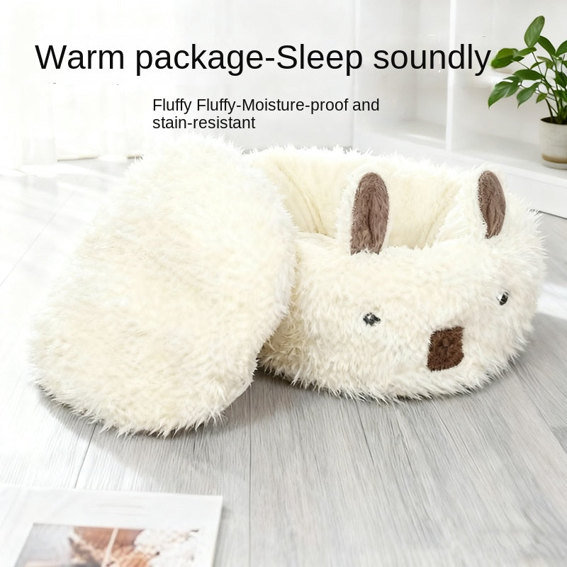 Hundebett Alpaka-Sofa | Halbgeschlossen & Winterwarm | Flanell | 3 Größen