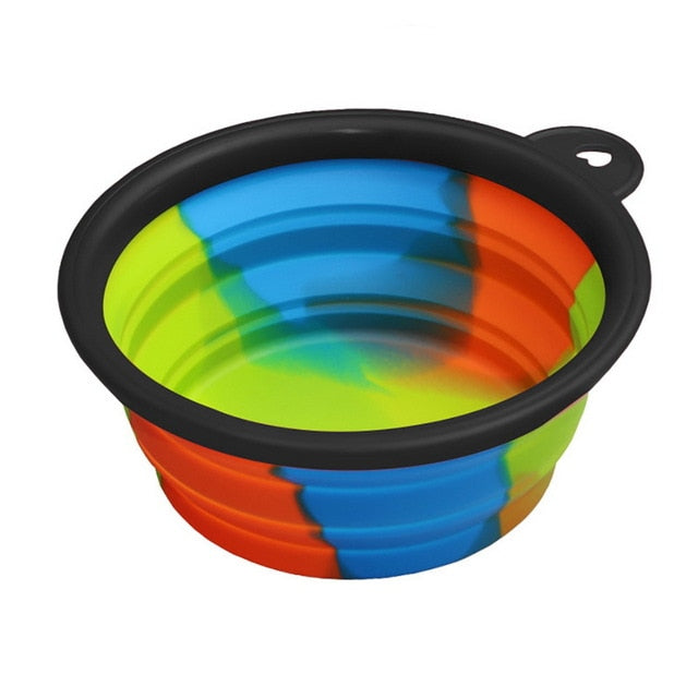 Portabler Silikon Faltnapf – 350ml, 24 Farben, für Wasser & Futter