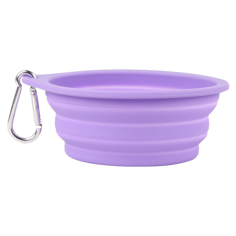 Faltbarer Silikon Hundenapf 600 ml – portabel, 9 Farben, 16,5 x 15,5 cm