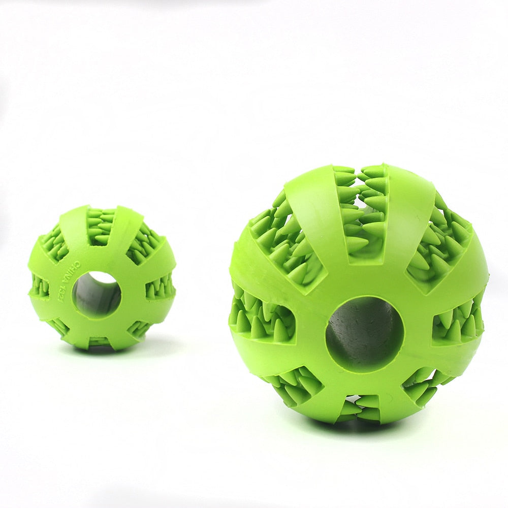 Hunde-Zahnpflegeball Naturkautschuk | Minzgeschmack | 6 Farben | 5–7 cm
