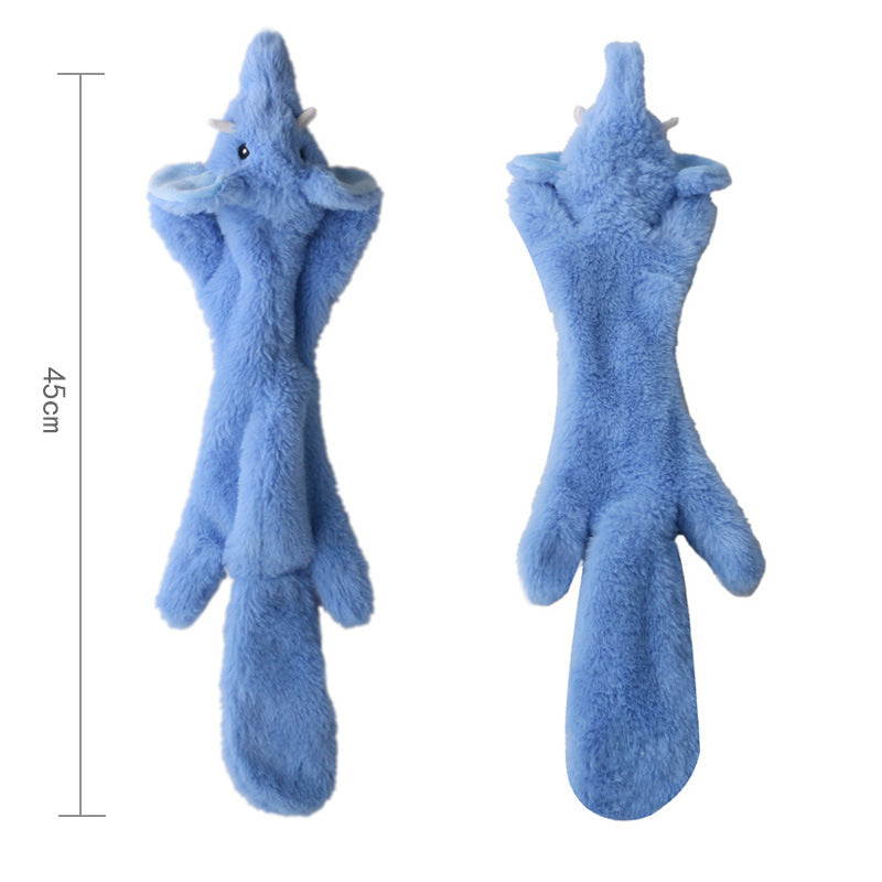 Plüsch-Tierspielzeug für Hunde – Krokodil, Schwein & Elefant, 45 cm