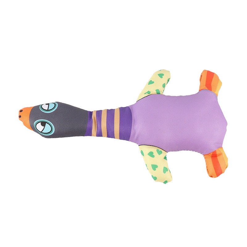 Enten-Quietschspielzeug für Hunde – bissfester Oxford-Stoff mit Sound, 25 cm
