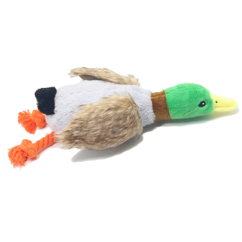 Plüsch-Ente für Hunde – 28 cm, Quietscher & Knisterpapier