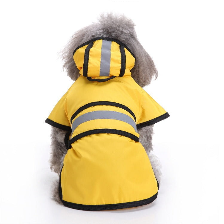 Reflektierender HundeRegenmantel – für kleine Hunde, S–4XL, 3 Farben