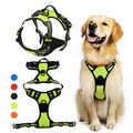 Westen-Brustgeschirr fuer Hunde - Ausbruchsichere Schnalle | Polyester | 9 Farben | S-XL | Optional mit Leine