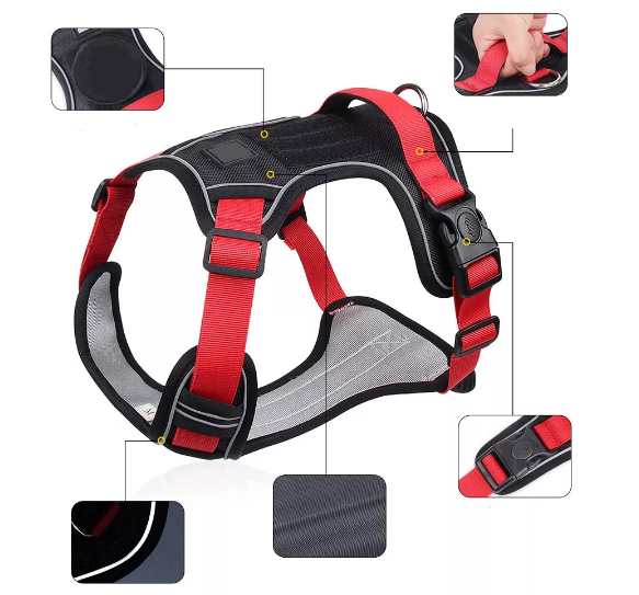 Hundegeschirr Weste aus Oxford-Stoff – Robust, Verstellbar, S–XL