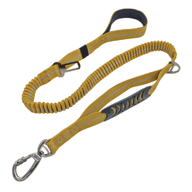 Hunde-Sicherheitsgurt Auto reflektierend – Nylon 2,5 x 135 cm, 6 Farben, für mittlere & große Hunde