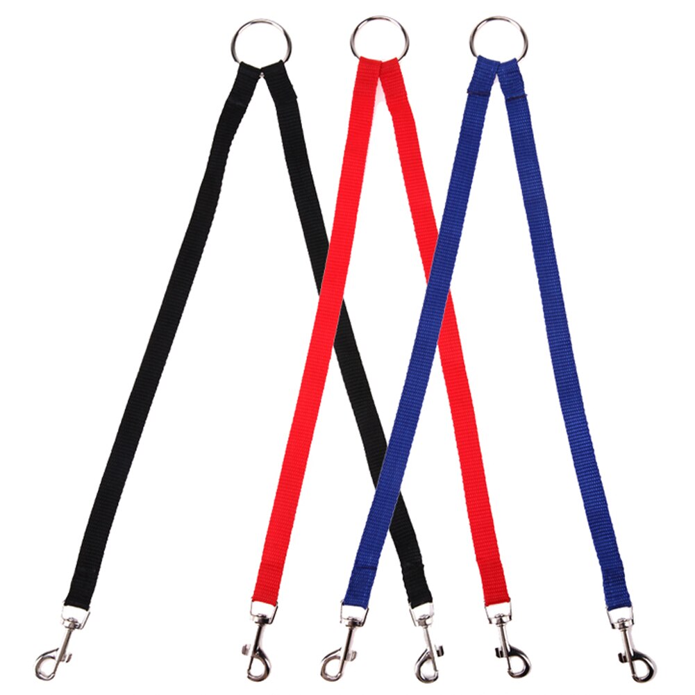 Nylon-Doppelleine für zwei Hunde – 100 cm, verhedderungsfrei
