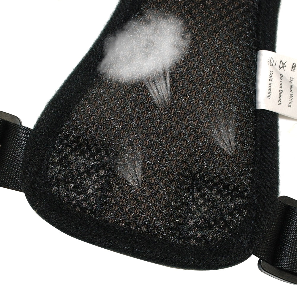Hunde-Autogeschirr mit Sicherheitsgurt – gepolstert, S–L, Schwarz/Rot