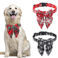 Weihnachts-Hundehalsband Schneeflocke mit Schleife | 3 Farben | S–L
