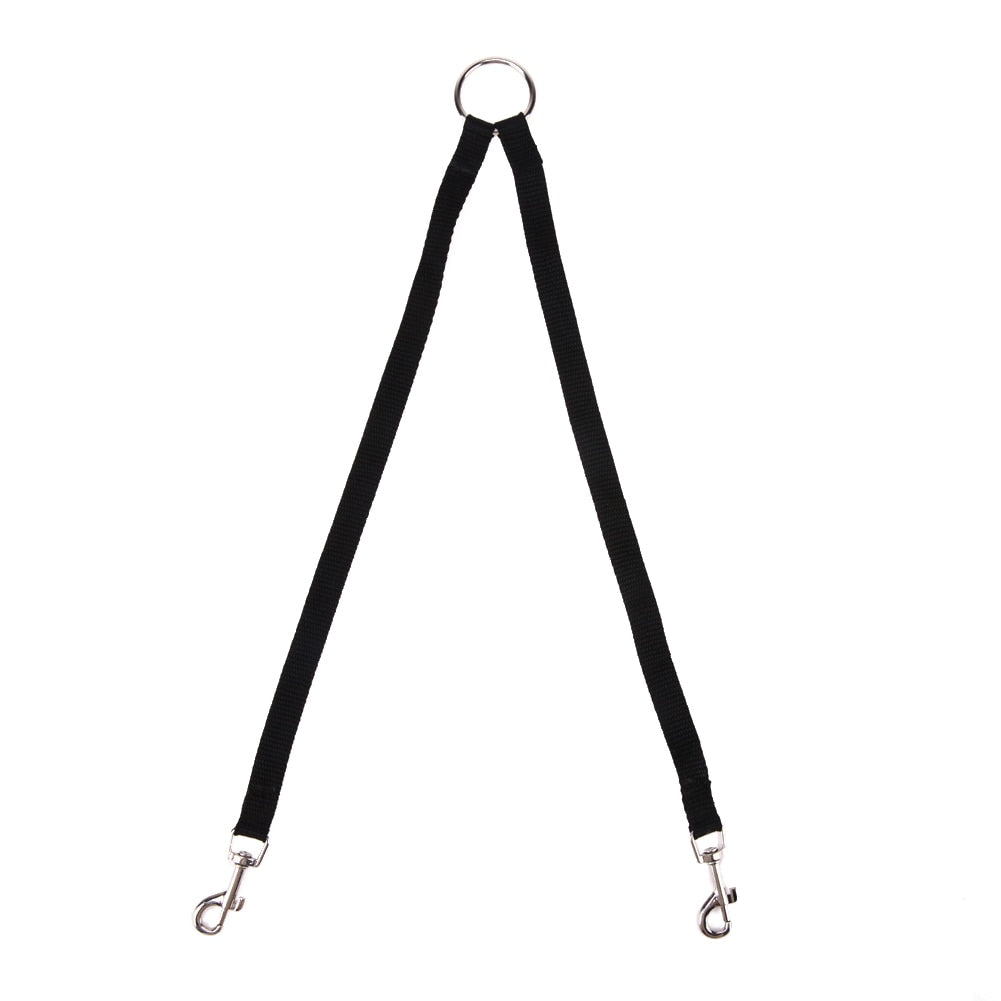 Nylon-Doppelleine für zwei Hunde – 100 cm, verhedderungsfrei