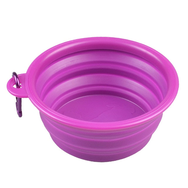 Portabler Silikon Faltnapf – 350ml, 24 Farben, für Wasser & Futter