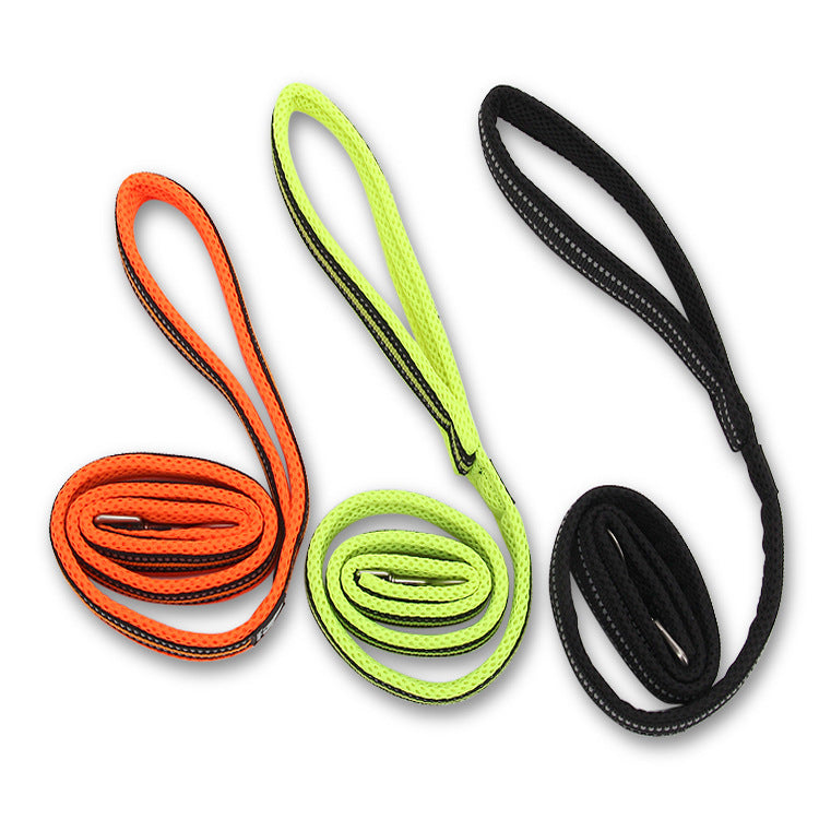 Neon Hundeleine Nylon Brustgeschirr – fluoreszierend, 3 Farben, S/M/L, für alle Hunde