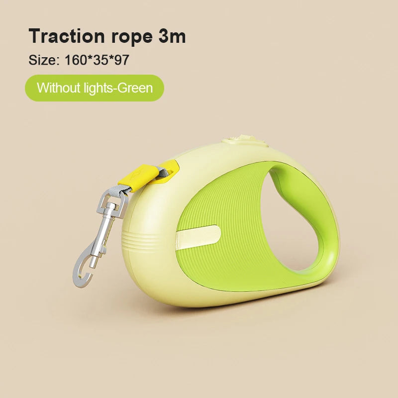 Einziehbare Hundeleine 3m – für kleine Hunde & Katzen, ABS+Nylon